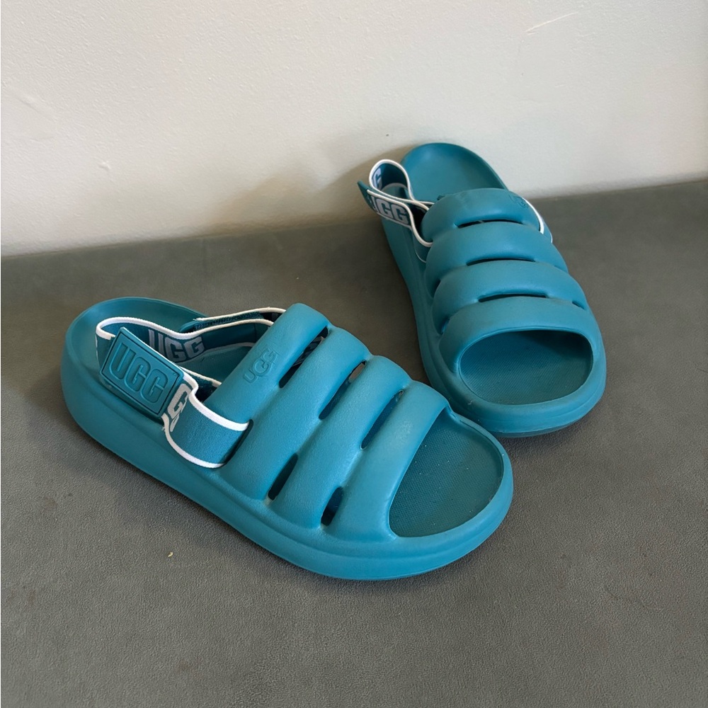 UGG Kids Teal Sandals